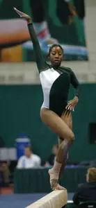 Sophomore Chayla Hill competed on the vault and floor at the NCAA Central Regional Championships.