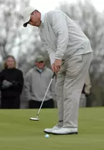 Sophomore Matt Harmon fired an opening-round 68 and is tied for second after day one of the Big Ten Championship.
