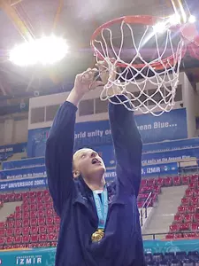 Liz Shimek won a gold medal with the 2005 Women's World University Games Team.