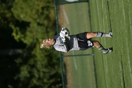 Sophomore Nicole Galas and the Spartans return to Old College Field Friday Sept. 2 at 4:00 p.m.