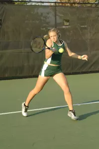 Sophomore Christine Bader looks to help the Spartans start a successful spring season.