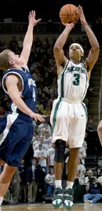 Shannon Brown scored 29 points for Michigan State against Penn State.