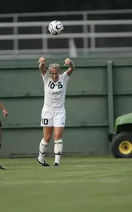 Megan Brown scored her first career goal to help the Spartans past Northwestern, 2-1, on Friday evening.