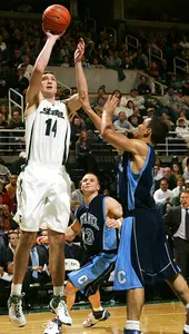 Through three games, Goran Suton is MSU's leading rebounder.