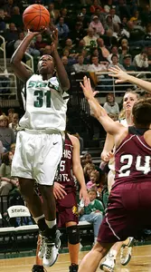 Spartan guard Victoria Lucas-Perry (file photo)