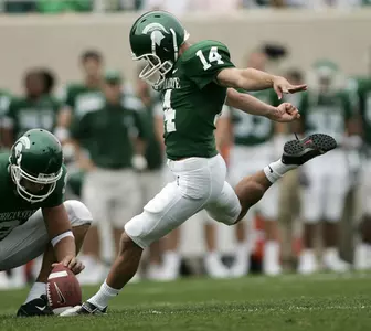 Freshman Brett Swenson kicked three field goals on the day, including two from 40 yards or more.