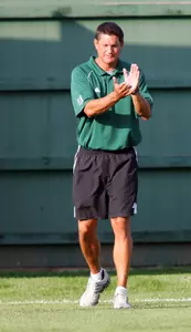 Head coach Tom Saxton and the Spartan coaching staff will lead three Winter Soccer Clinics at the Duffy Daugherty Building.