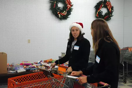 Marissa Gordon and Jenny Korn were two of the many Spartans to take part in the event.