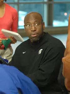 Harlon Barnett responds to questions during a Dec. 8 media roundtable session.