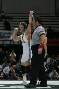 Nick Simmons won his third straight Midlands title on Saturday night.