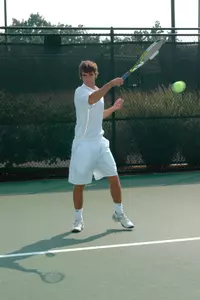 Freshman Alex Forger pulled out both singles and doubles victories against Ball State.