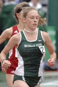 Nicole Bush earned All-America honors in the 3,000-meter steeplechase for MSU.
