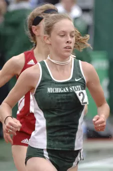 Nicole Bush earned All-America honors in the 3,000-meter steeplechase for MSU.