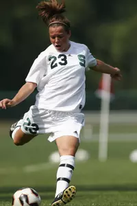 Kristi Timar scored the first goal of the season for the Spartans.