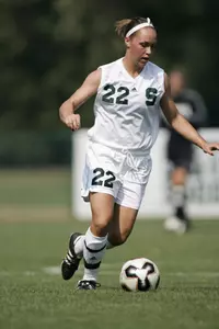 Senior captain Jenee Witherspoon hopes to reach the NCAA Tournament for the third time in four years with the Spartans.
