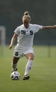 Kelley Amormino and the Spartan defense allowed just five shots in Friday's game.