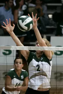 Jessica Hohl and the Spartans continue non-conference action this weekend at the Sports Import Classic.
