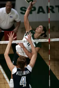 Katie Johnson tallied a match-high 16 kills against Tennessee Tech on Saturday.