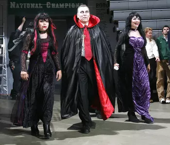 Last year, Coach Izzo entered Breslin Center as a vampire. Be sure to come on Friday night to see what he's wearing this year.