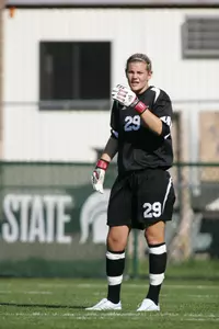 Senior Nicole Galas and the Spartans can be seen in action on the Big Ten Network Monday, Oct. 15 at 8 p.m.