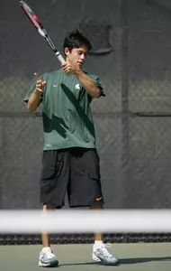 Junior Scott Rasmussen and Tyler Sauerbrey went 1-2 in doubles play Friday night