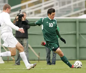 Junior Doug DeMartin was one of four Spartans to score in the shootout to help MSU advance to the Big Ten semifinals