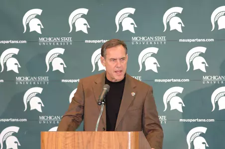 Mark Dantonio responds to questions during the Dec. 17 Champs Sports Bowl Press Conference.
