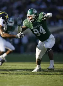 Jonal Saint-Dic ranked fourth in the Big Ten and 16th (tied) in the NCAA in sacks (10 for 75 yards), averaging 0.83 per game.