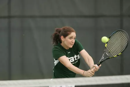 Sophomore Ana Milosavljevic sealed the Spartan victory with her win at No. 5 singles.