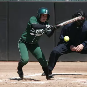 Sophomore catcher Kara Weigle tallied two triples and one home run at day one of the Hampton Inn Bama Bash