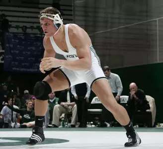 Nick Palmieri picked up the first dual win of his career Friday night against Indiana.