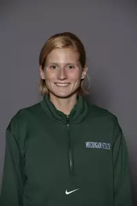 Junior Lisa Senakiewich finished in first place in 1,000 meter run.