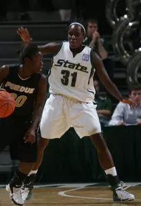 Victoria Lucas-Perry has developed from a role player as a freshman into the team's leading scorer as a senior.