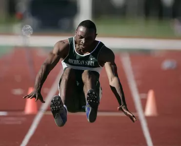 Sophomore triple jumper Jonathon Allen.