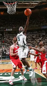 Travis Walton and the Spartans conclude the regular season on Saturday at Wisconsin.