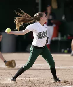 Megan Hair threw the first perfect game of her career versus Saint Joseph's.