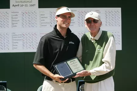 Matt Harmon and Bruce Fossum at 2007 Fossum/Spartan Invitational.