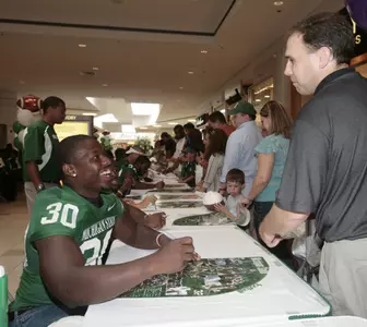 Jehuu Caulcrick and his teammates will be available for autographs and pictures on Aug. 14 from 5:45-7:15 p.m. at Meridian Mall in Okemos.