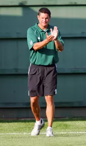 Head coach Tom Saxton and the Michigan State Spartans will play at home 10 times this season