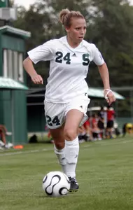 Senior Maureen Pawlak fired three shots in MSU's 1-0 overtime loss to BYU