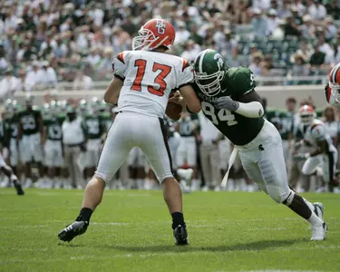 Jonal Saint-Dic leads the team with five sacks this season.