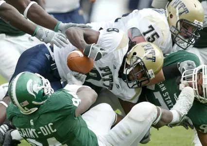 Jonal Saint-Dic earned Big Ten Defensive Player of the Week honors after recording five tackles, including three for losses (13 yards), and forcing two fumbles in MSU's 17-13 victory over Pitt.