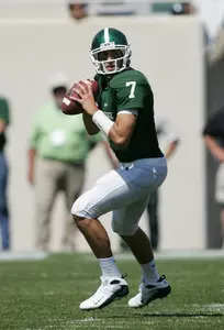 Brian Hoyer ranks second in the Big Ten and ninth nationally in passing efficiency with his 201.1 rating.