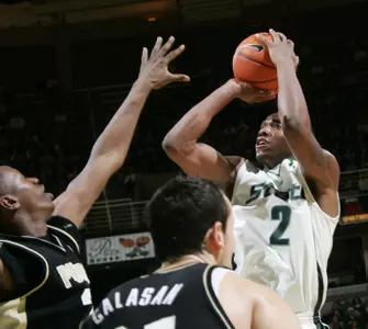 Raymar Morgan scored 10 points against Iowa.