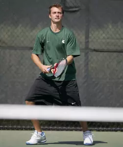 Senior Nick Rinks has started the spring season with a perfect 6-0 record at No. 1 singles.