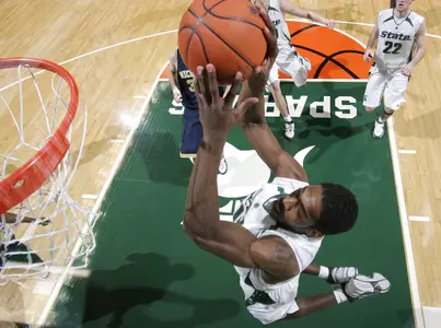 Michigan State plays Iowa on Feb. 23 and Illinois on Feb. 6.