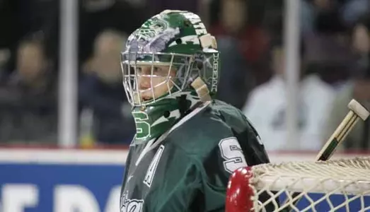 Jeff Lerg made 36 saves