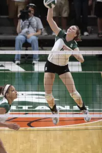 Heather McDaniel posted a career-best nine kills.