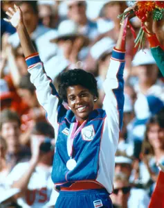 Judi Brown Clarke won a silver medal at the 1984 Olympic Games.