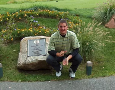 Senior Randy Hutchison won his first career tournament on Tuesday at the Fighting Irish Gridiron Classic.